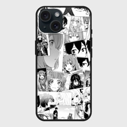 Чехол силиконовый для Apple iPhone 15 матовый Восхождение героя щита паттерн
