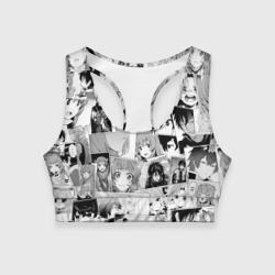 Женский спортивный топ 3D Восхождение героя щита паттерн