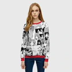 Женский свитшот 3D Восхождение героя щита паттерн - фото 2