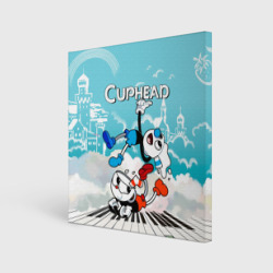 Холст квадратный Cuphead  2 чашечки