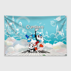 Флаг-баннер Cuphead  2 чашечки