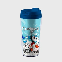 Термокружка-непроливайка Cuphead  2 чашечки