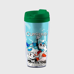 Термокружка-непроливайка Cuphead  2 чашечки