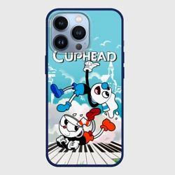 Чехол для iPhone 13 Pro Cuphead  2 чашечки