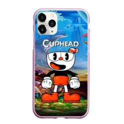 Чехол для iPhone 11 Pro Max матовый Cuphead Красная чашечка