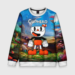 Детский свитшот 3D Cuphead Красная чашечка