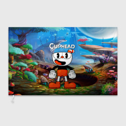 Флаг 3D Cuphead Красная чашечка