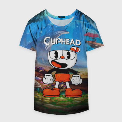 Накидка на куртку 3D Cuphead Красная чашечка, цвет 3D печать - фото 4