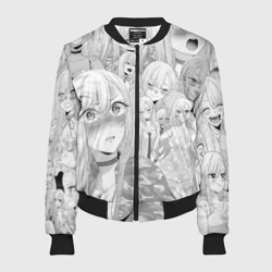 Женский бомбер 3D Марин Китагава - фарфоровая кукла pattern