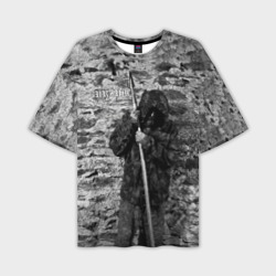 Мужская футболка oversize 3D Варг Викернес с пикой