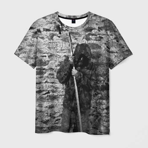 Мужская футболка 3D с принтом Варг Викернес с пикой, вид спереди #2
