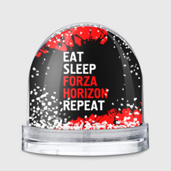 Игрушка Снежный шар Eat Sleep Forza Horizon Repeat Краска