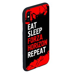 Чехол для iPhone XS Max матовый Eat Sleep Forza Horizon Repeat Краска - фото 2