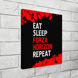 Холст квадратный Eat Sleep Forza Horizon Repeat Краска - фото 2