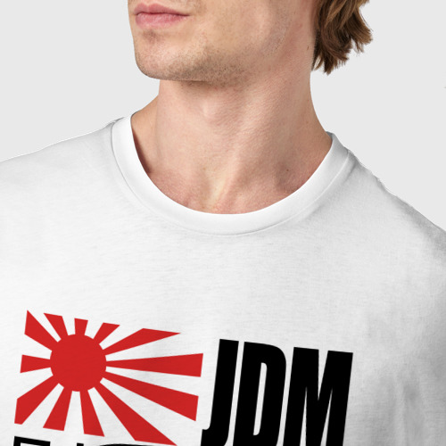 Мужская футболка хлопок JDM - Japan - monster, цвет белый - фото 6