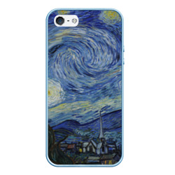 Чехол для iPhone 5/5S матовый Звездная ночь Ван Гога