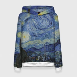 Женская толстовка 3D Звездная ночь Ван Гога