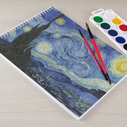 Альбом для рисования Звездная ночь Ван Гога - фото 2