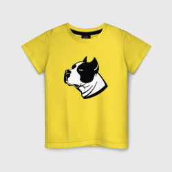 Детская футболка хлопок Staffordshire Terrier Muzzle