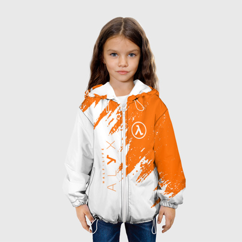 Детская куртка 3D Half-life texture, цвет белый - фото 4