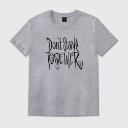 Мужская футболка хлопок Don't starve logo