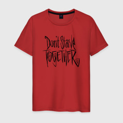 Мужская футболка хлопок Don't starve logo