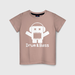 Светящаяся детская футболка Drum & Bass Black edition