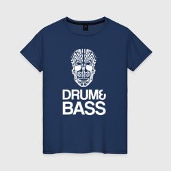 Женская футболка хлопок Drum and bass mix