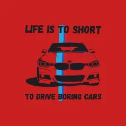 Мужской свитшот хлопок BMW - Жизнь коротка - фото 3