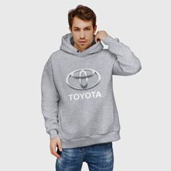 Мужское светящееся худи Toyota 3D Logo - фото 2