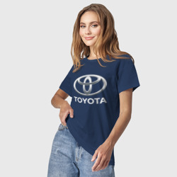 Светящаяся женская футболка Toyota 3D Logo - фото 2