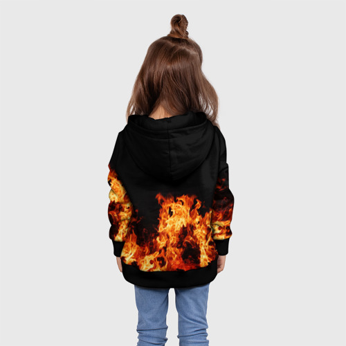 Детская толстовка 3D Великая Отечественная огонь, цвет черный - фото 5
