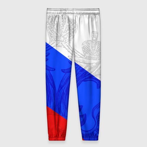 Женские брюки 3D Герб и флаг Россия, цвет 3D печать - фото 2