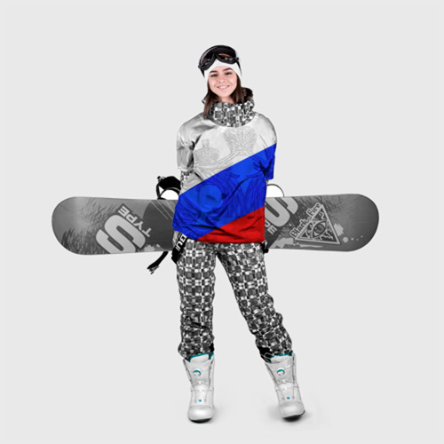 Накидка на куртку 3D Герб и флаг Россия, цвет 3D печать - фото 5