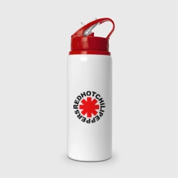 Бутылка для воды с трубочкой Peppers logo