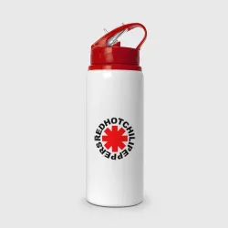 Бутылка для воды с трубочкой Peppers logo