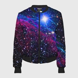 Женский бомбер 3D Открытый космос