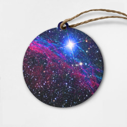 Деревянная игрушка круг Открытый космос