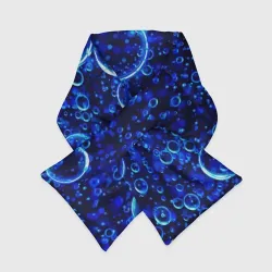 Шарф-пуховик 3D Пузыри воздуха в воде Pattern
