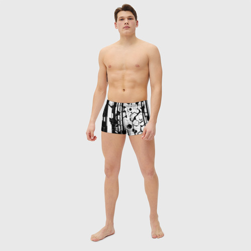 Мужские купальные плавки 3D "Шесть граней", цвет 3D печать - фото 5