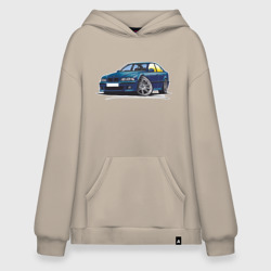 Худи SuperOversize хлопок BMW Blue