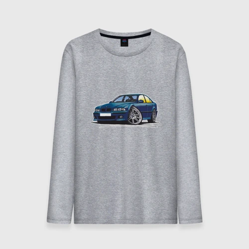Мужской лонгслив хлопок BMW Blue