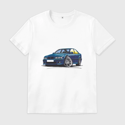 Мужская футболка хлопок BMW Blue