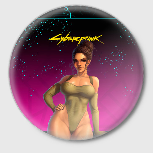 Значок Sexy Panam from Cyberpunk  , цвет белый