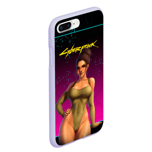 Чехол для iPhone 7Plus/8 Plus матовый Sexy Panam from Cyberpunk  , цвет светло-сиреневый - фото 3