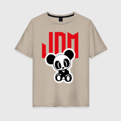 Женская футболка хлопок Oversize JDM Panda Japan