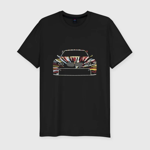 Мужская футболка хлопок Slim BMW Color