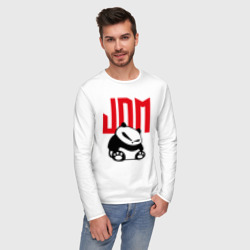 Мужской лонгслив хлопок JDM Panda Japan Симпатяга - фото 2