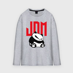 Мужской лонгслив oversize хлопок JDM Panda Japan Симпатяга