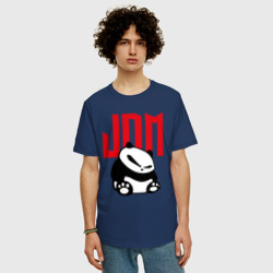 Мужская футболка хлопок Oversize JDM Panda Japan Симпатяга - фото 2